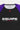 Close-up of GB Essentials Women’s Rashguard in purple colorway, showcasing the red Legacy G logo at the collar and bold EQUIPE Gracie Barra wordmark across the chest.