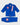 Blue GBK Lite Ripstop kids’ kimono set with Red Shield patches, front view.