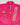 Close-up of the pink GBK Lite Ripstop kimono showing the Red Shield chest patch, the Gracie Barra lapel patch, and reinforced collar stitching—details parents appreciate for comfort and durability.