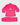 Back view of the pink GBK Lite Ripstop kids’ kimono set with a large Red Shield patch centered on the jacket. Shows the full jacket and pants to help parents see the fit and bright color young girls love.