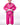 Young girl wearing the pink GBK Lite Ripstop kimono with Red Shield patches, a Gracie Barra lapel patch, and a GB label at the bottom of the jacket. The white belt is tied at the waist, showing a confident and comfortable fit for training.
